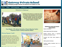 Tablet Screenshot of gatewayprivateschool.com